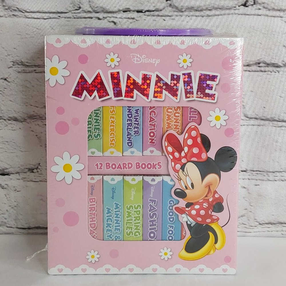 'DISNEY'S MINNIE MOUSE' BOOK BLOCK CARRYING CASE & BOARD BOOK 12 PIECE SET - Picture 16 of 16